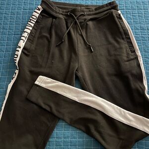 Black and White Jogger Pants